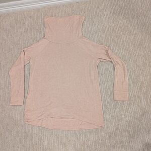 Lou & Grey Women's Cowl Neck Sweater - Light Pink